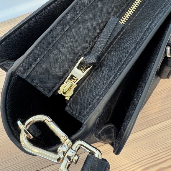 Tory Burch Black Leather Tote/Laptop Bag - Picture 11 of 14